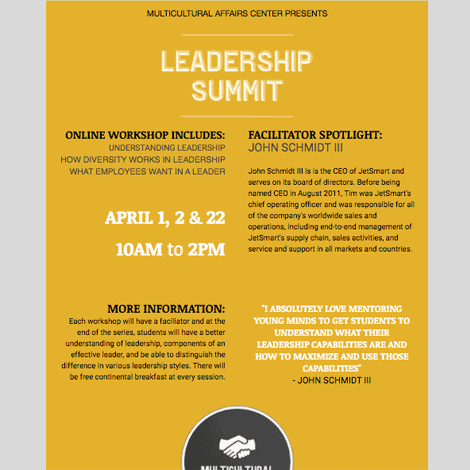 Online Leadership Workshop Invite